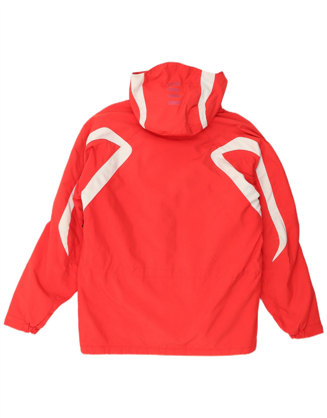 Jaqueta de esqui masculina Fila com capuz UK 38 Medium Red Colourblock Nylon