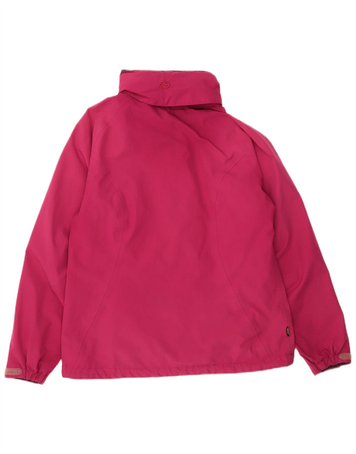 Jaqueta de chuva com capuz feminina Sprayway UK 12 poliéster rosa médio