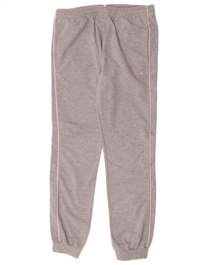 Calça esportiva masculina Champion Joggers de algodão cinza médio