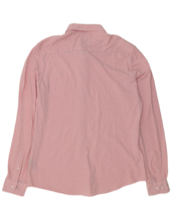 Crew Clothing Mens Camisa Slim Fit XL Algodão Rosa