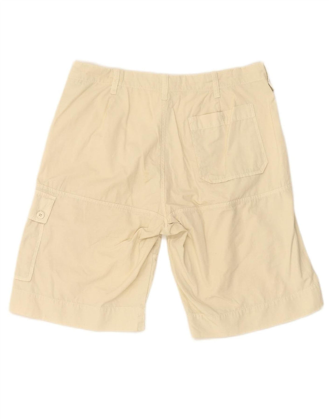 TRUSSARDI Mens Cargo Shorts IT 48 Médio W32 Algodão Bege