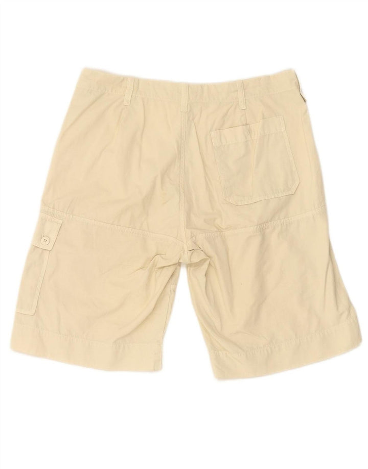 TRUSSARDI Mens Cargo Shorts IT 48 Médio W32 Algodão Bege