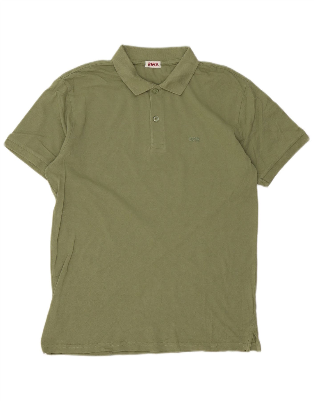 Camisa polo masculina Rifle grande algodão verde