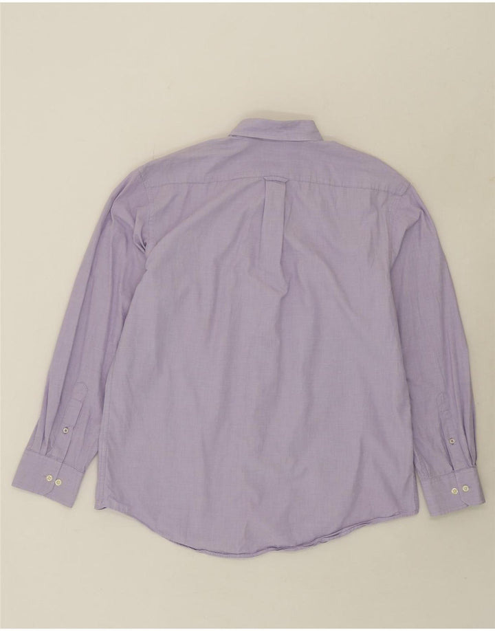 IZOD Mens Shirt Large Purple Cotton Vintage Izod and Second-Hand Izod from Messina Hembry 