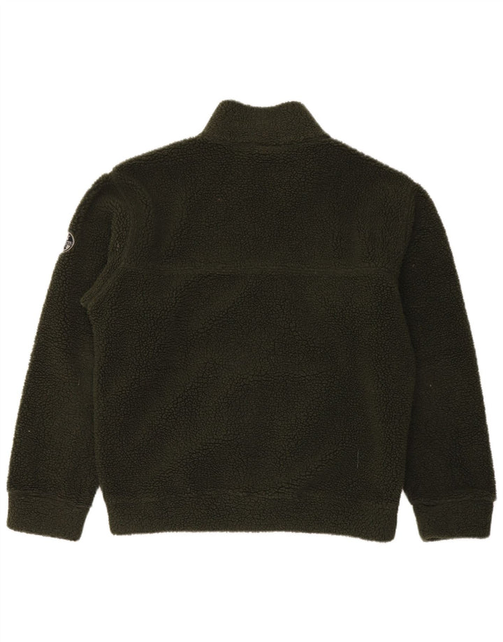 Jaqueta de lã gráfica masculina North Sails UK 38 poliéster verde médio