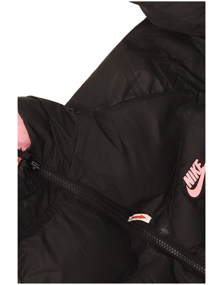 Jaqueta acolchoada com capuz Nike Girls 13-14 anos XL preto poliéster