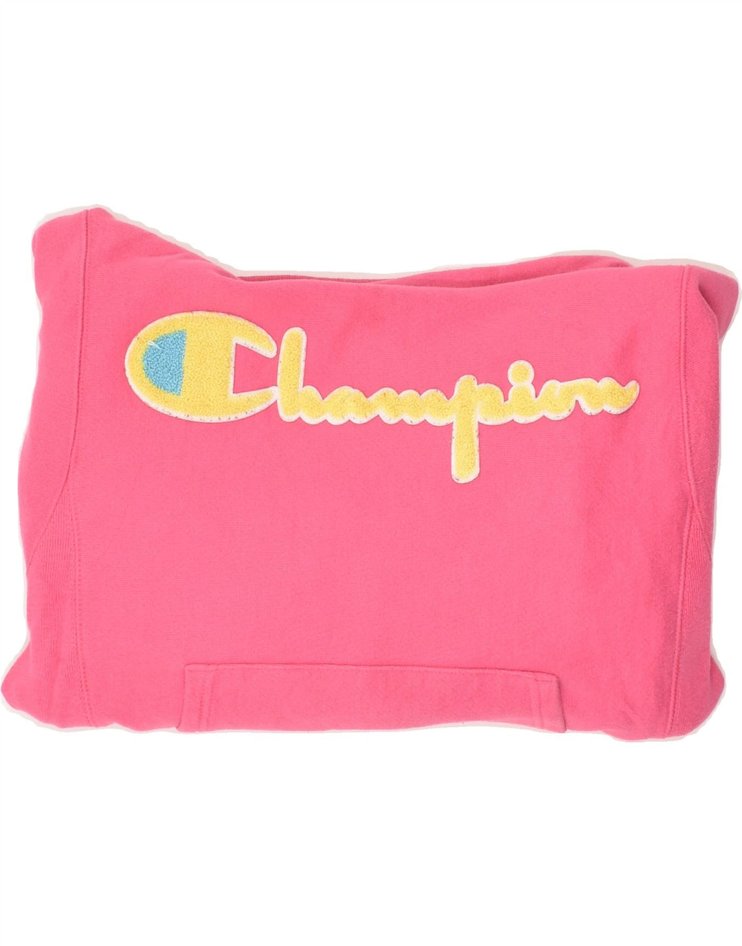 CHAMPION Womens Graphic Hoodie Jumper UK 6 XS Pink Cotton Vintage Champion and Second-Hand Champion from Messina Hembry 
