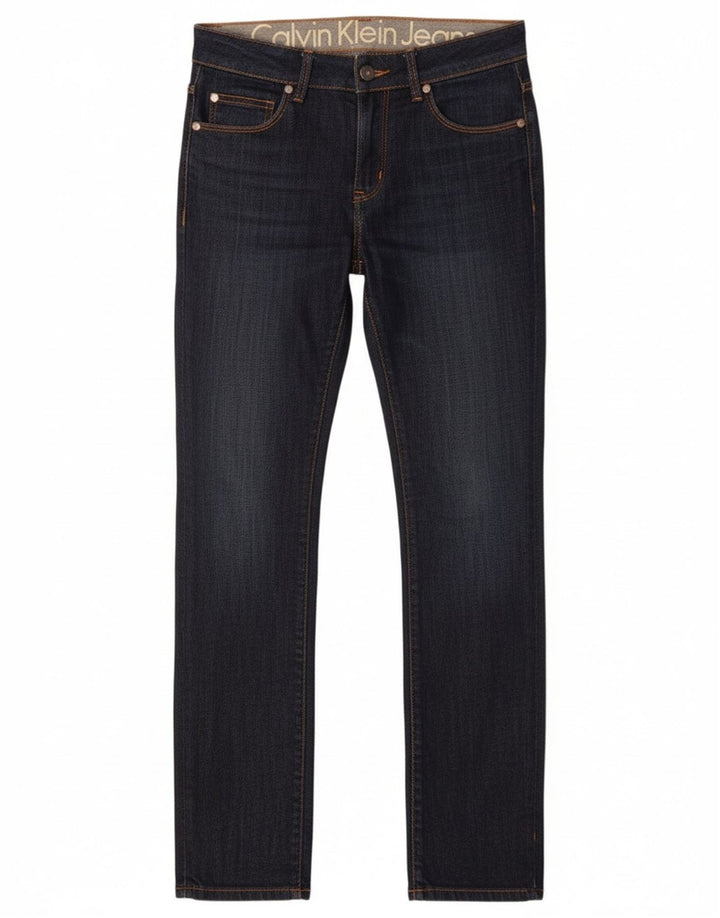 Calvin Klein Jeans Slim Feminino W30 L33 Azul Marinho