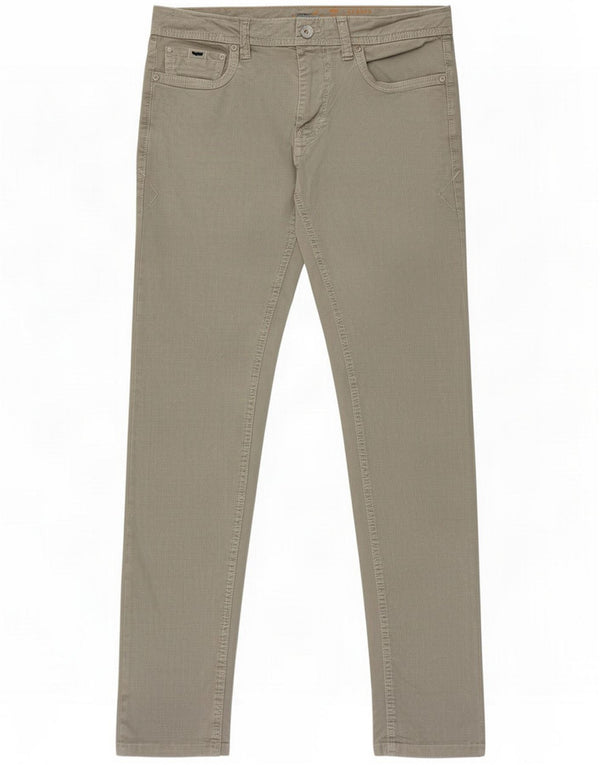 Gas Mens Slim Casual Calças W31 L31 Algodão Cinza