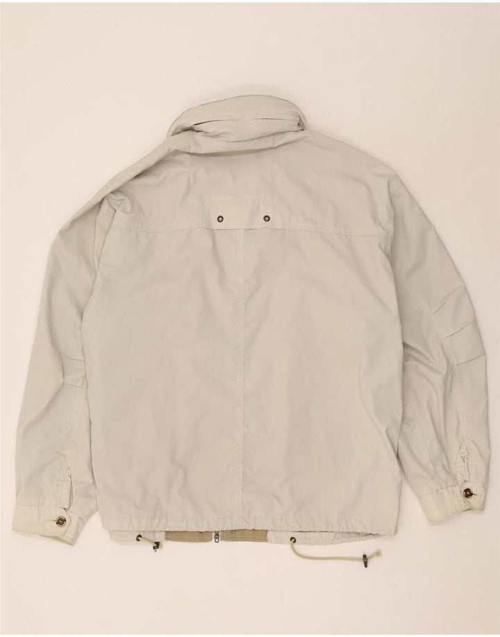 Jaqueta utilitária masculina vintage UK 42 XL algodão bege
