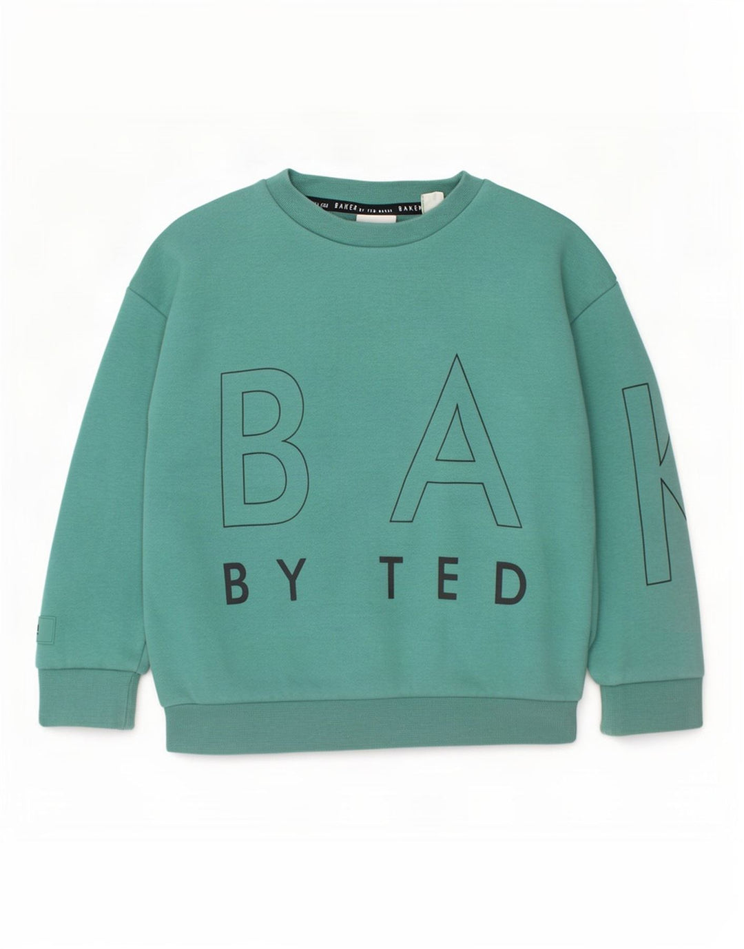 Suéter gráfico Ted Baker Boys 4-5 anos algodão verde