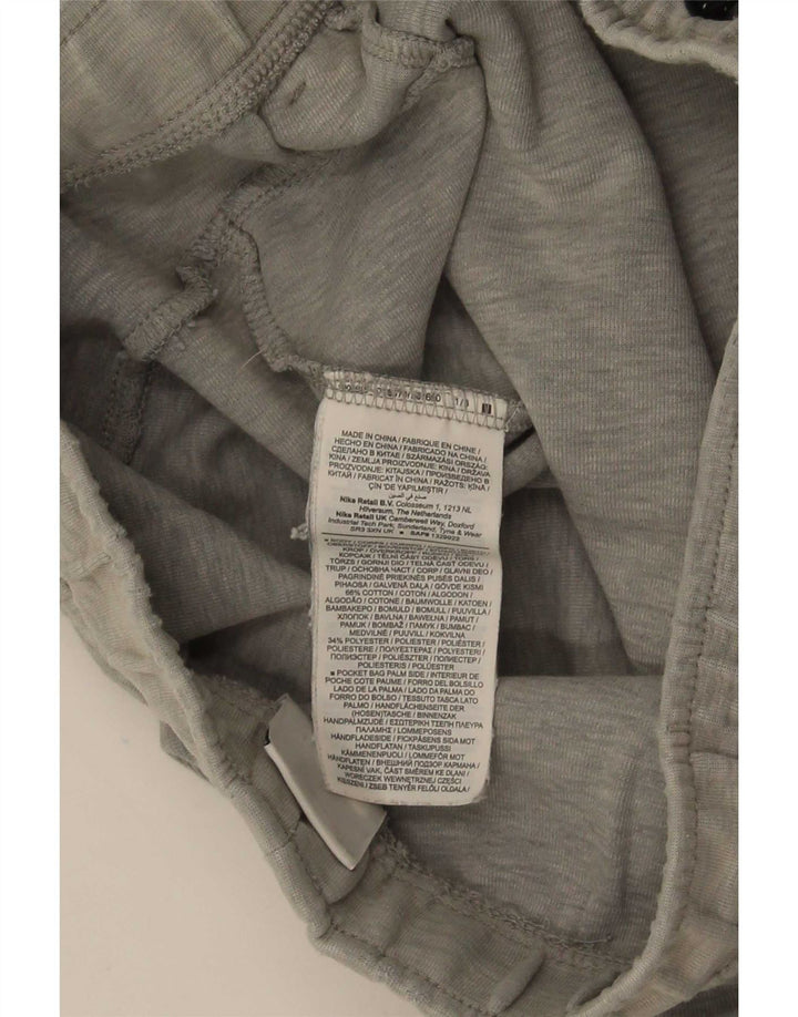 Calça de treino masculina Nike Joggers pequeno cinza manchado de algodão