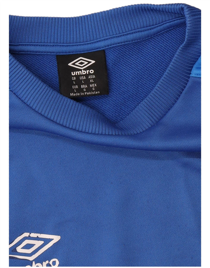 UMBRO moletom masculino jumper grande bloco colorido azul