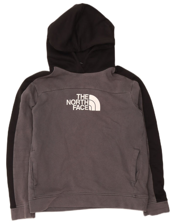 Suéter gráfico com capuz The North Face Boys 14-15 anos XL cinza colorblock