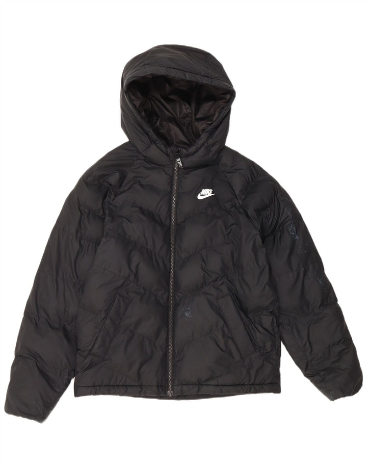 Jaqueta acolchoada com capuz Nike Boys 13-14 anos XL preto poliéster
