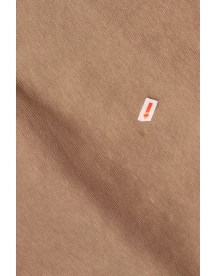 Suéter NIKE masculino com capuz e zíper médio marrom algodão