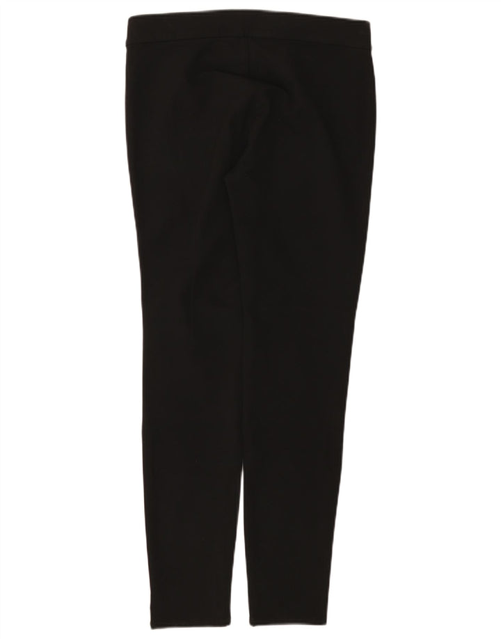 Calça feminina Zara cintura média slim casual médio W28 L28 poliéster preto