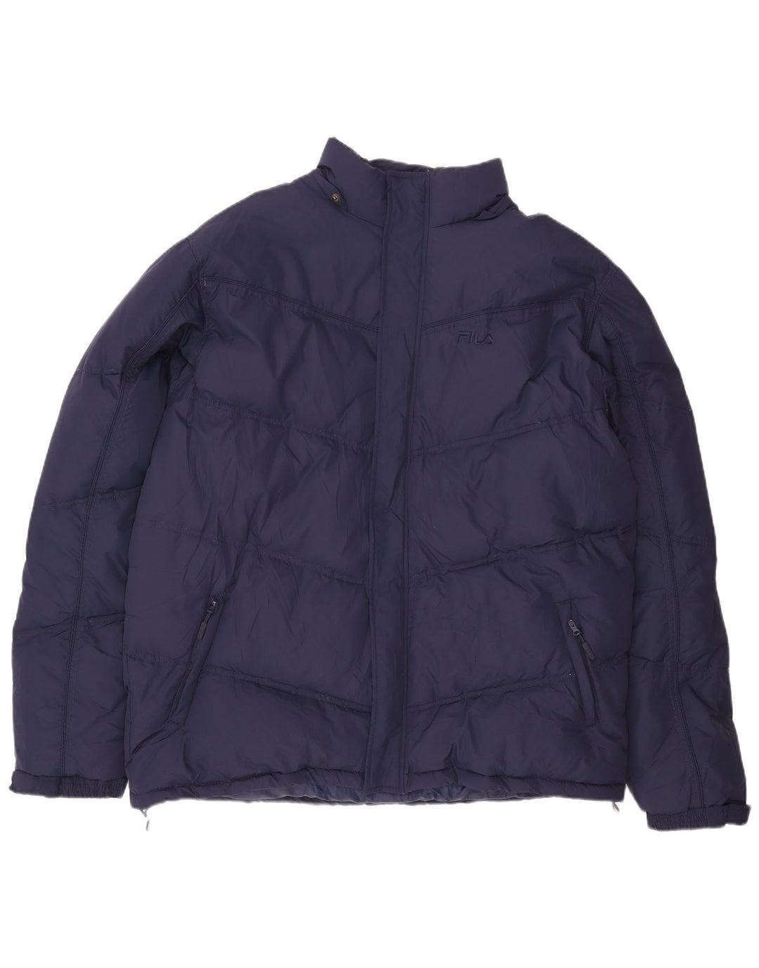 Jaqueta acolchoada masculina Fila UK 44 2XL azul marinho poliéster