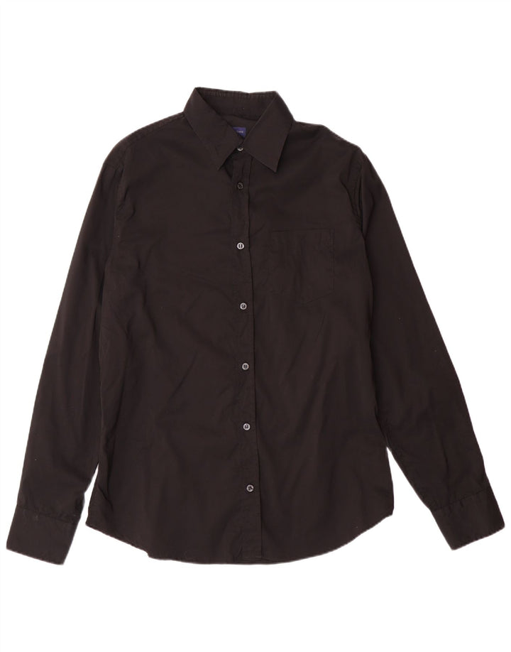 Camisa masculina TRUSSARDI JEANS grande algodão preto