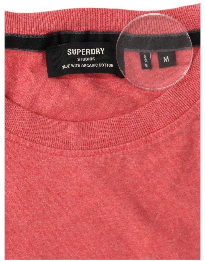 Camiseta masculina SUPERDRY rosa médio