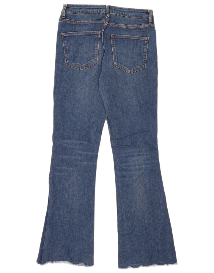 Zara Jeans feminino queimado EU 38 pequeno W28 L31 azul