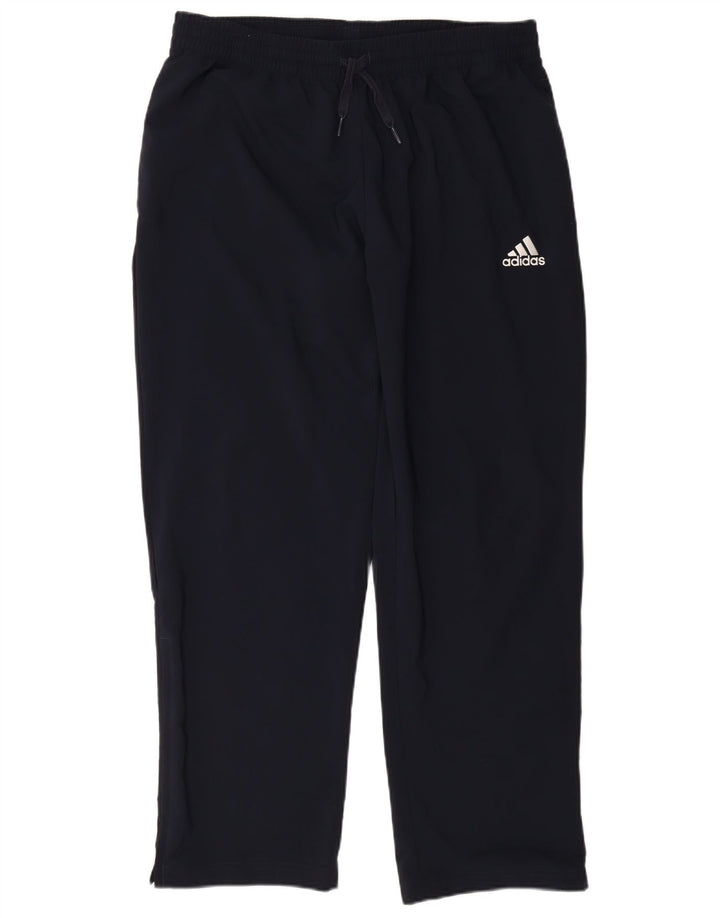 Calças de treino masculinas ADIDAS XL azul marinho poliéster