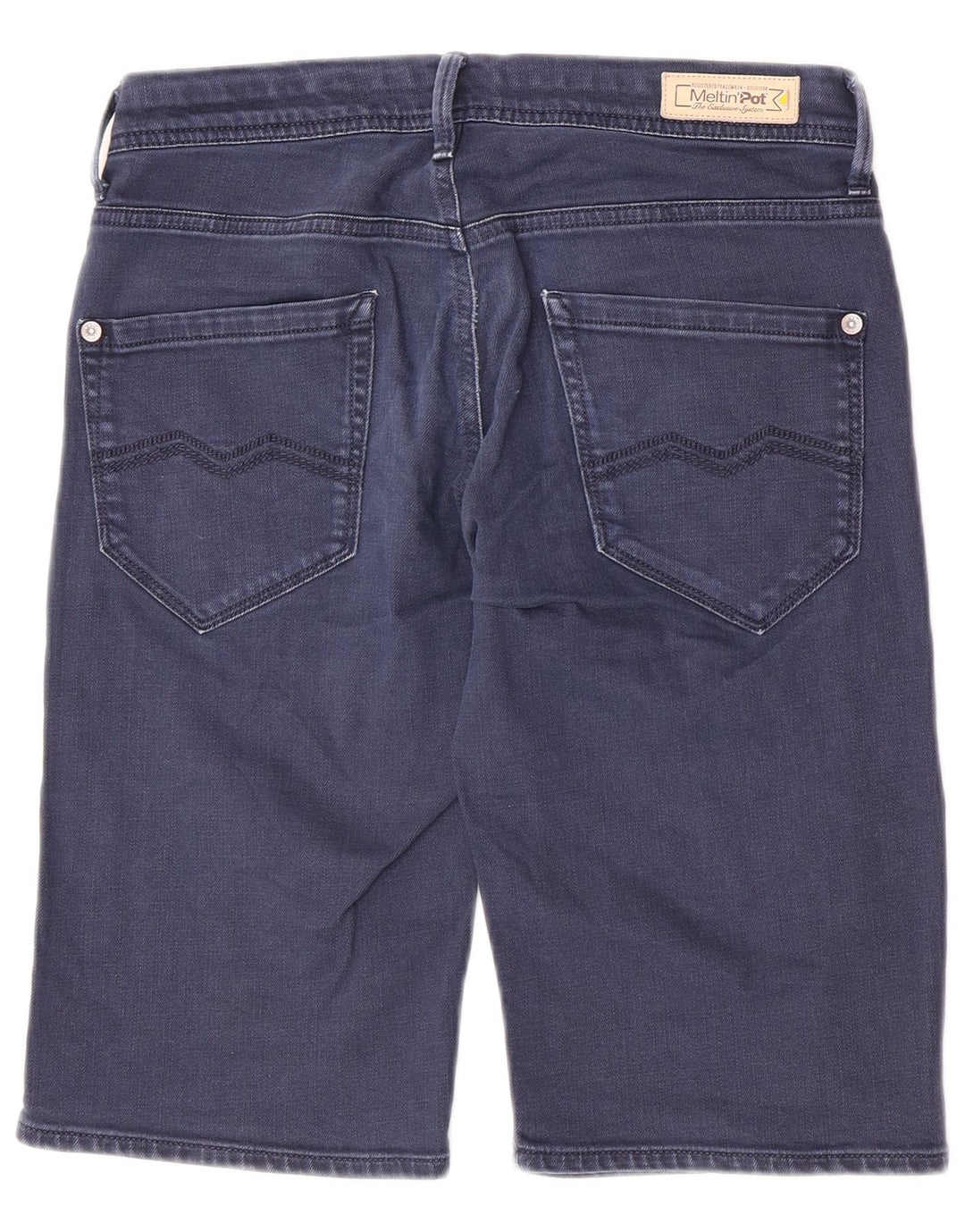 Shorts jeans masculino Meltin' Pot W31 algodão azul marinho médio