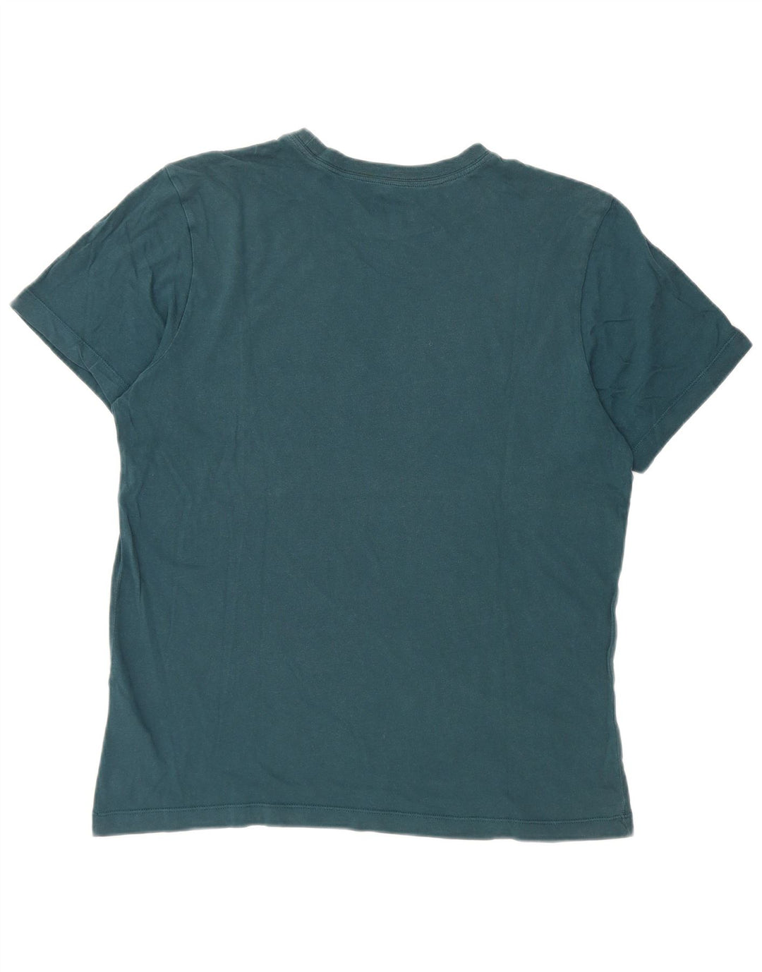 Camiseta Nike masculina Swoosh gráfica top médio azul algodão