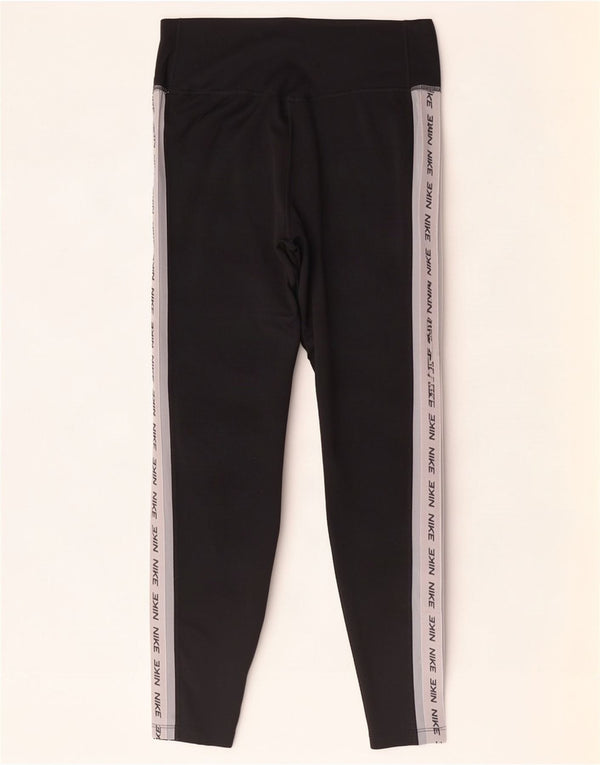 Leggings Nike Dri Fit Graphic UK 14 Médio Preto Colorblock