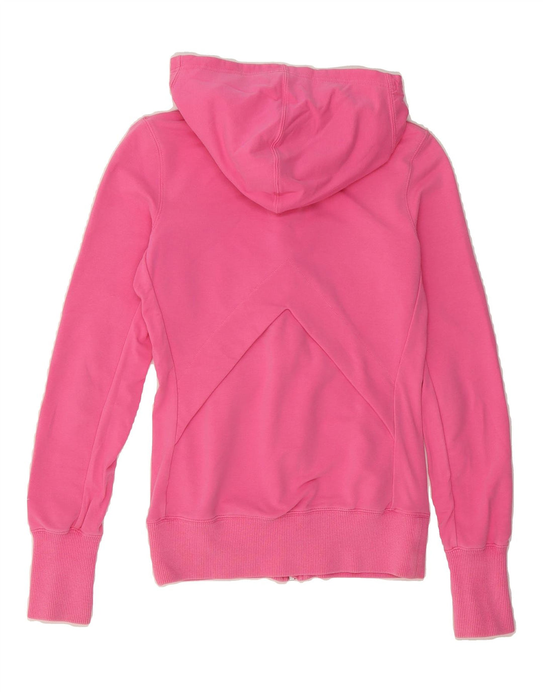 NIKE Womens Dri Fit Zip Hoodie Sweater UK 6 XS Pink Cotton Vintage Nike and Second-Hand Nike from Messina Hembry 