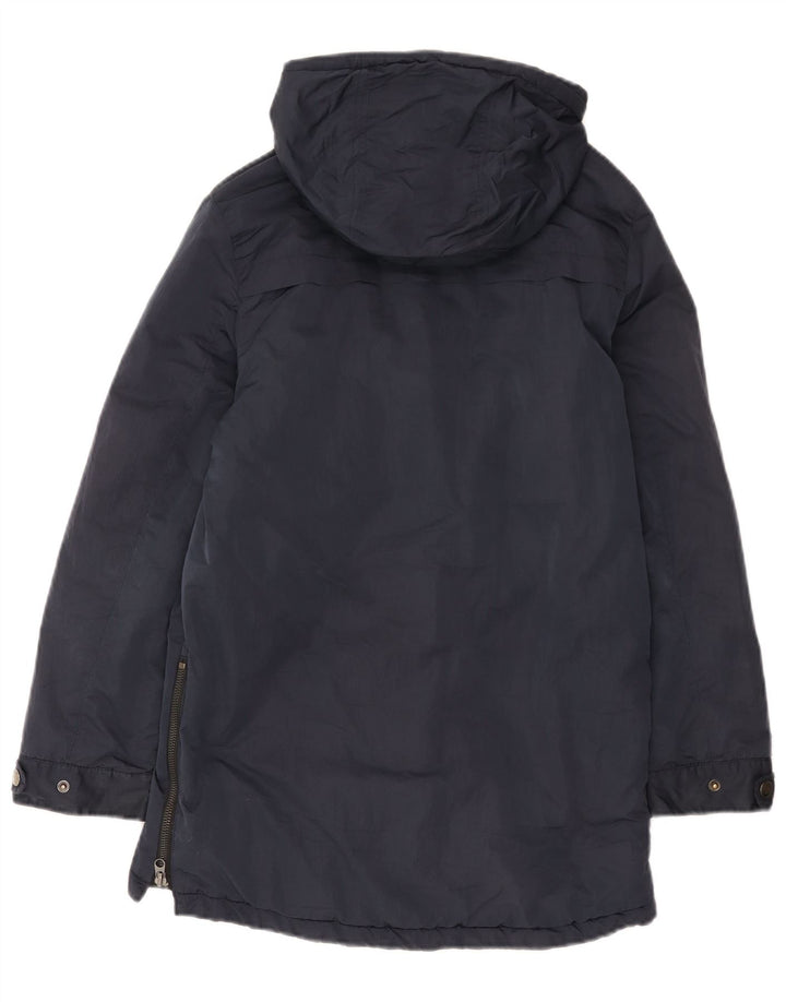Jaqueta Parka com capuz para meninos ZARA 11-12 anos azul marinho nylon