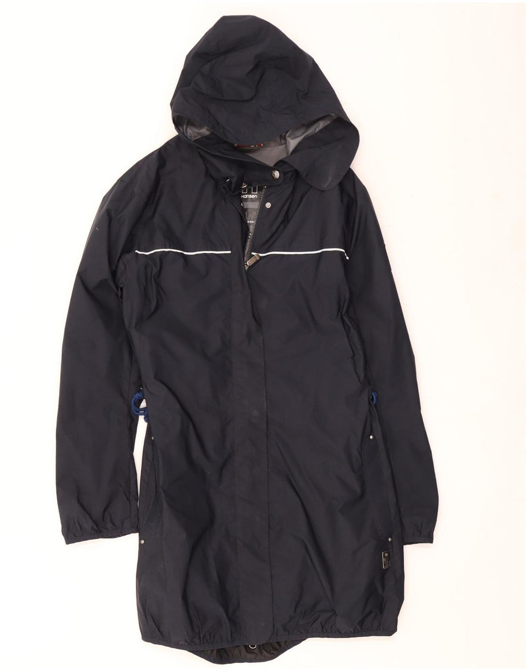 Capa de chuva feminina com capuz Helly Hansen UK 16 grande poliéster preto