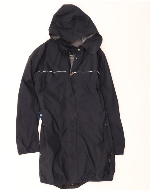 Capa de chuva feminina com capuz Helly Hansen UK 16 grande poliéster preto
