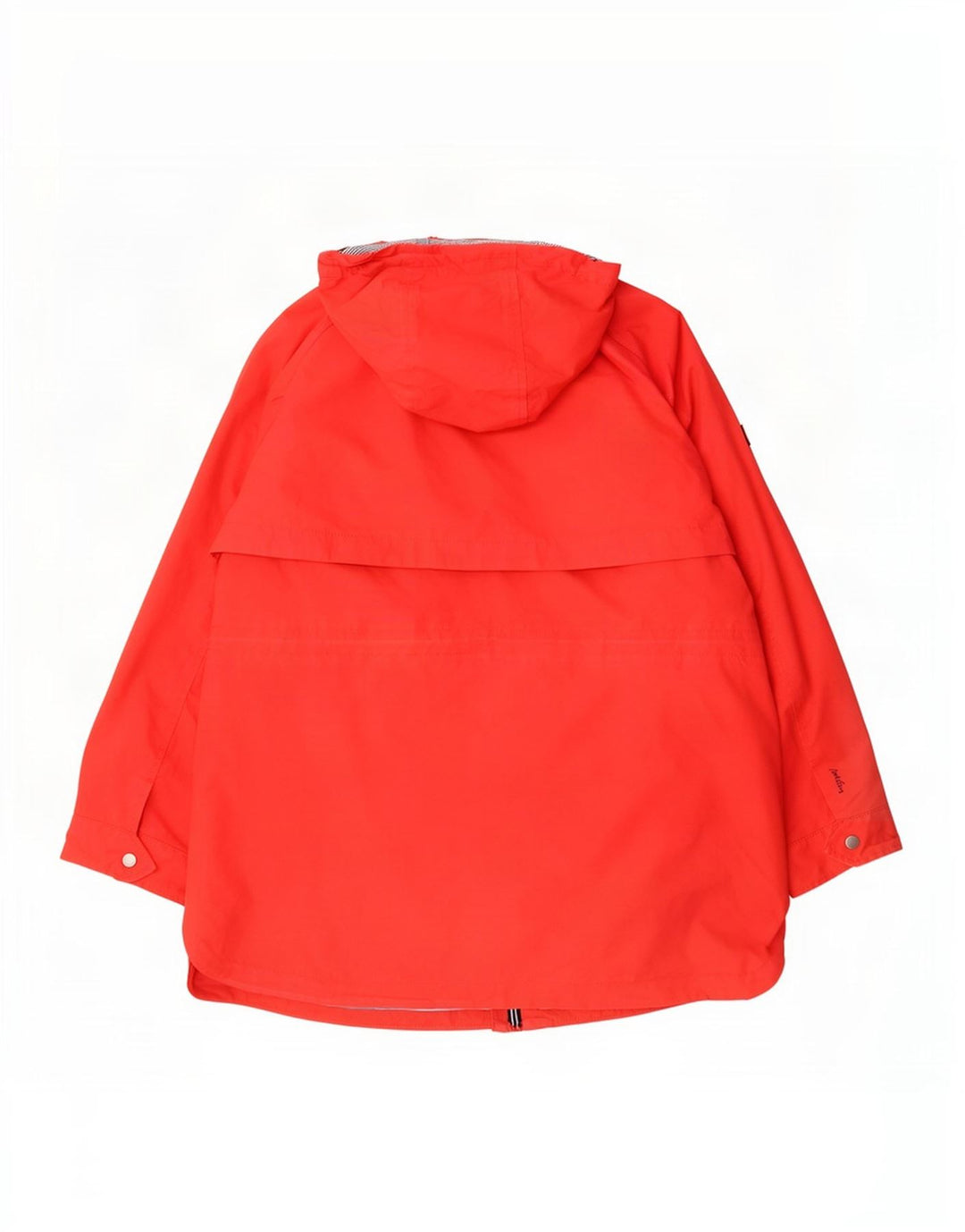 Jaqueta de chuva feminina Joules com capuz e grandes dimensões UK 18 XL algodão vermelho