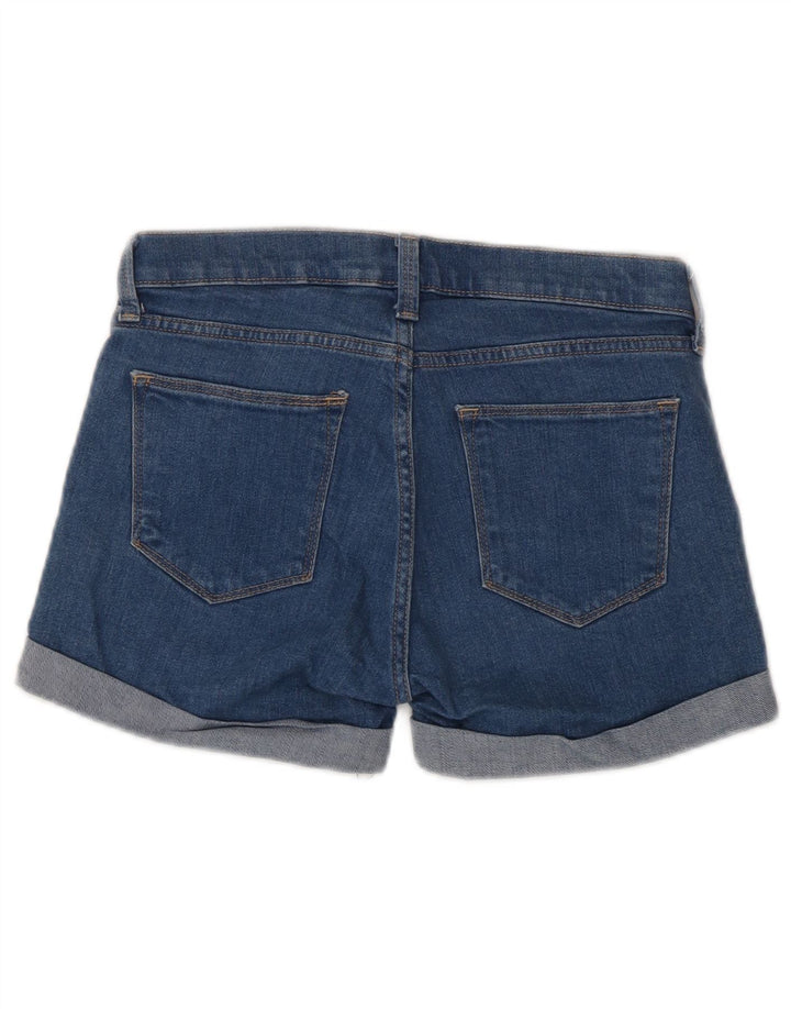 Shorts jeans feminino Gap EUA 0 XS W25 algodão azul