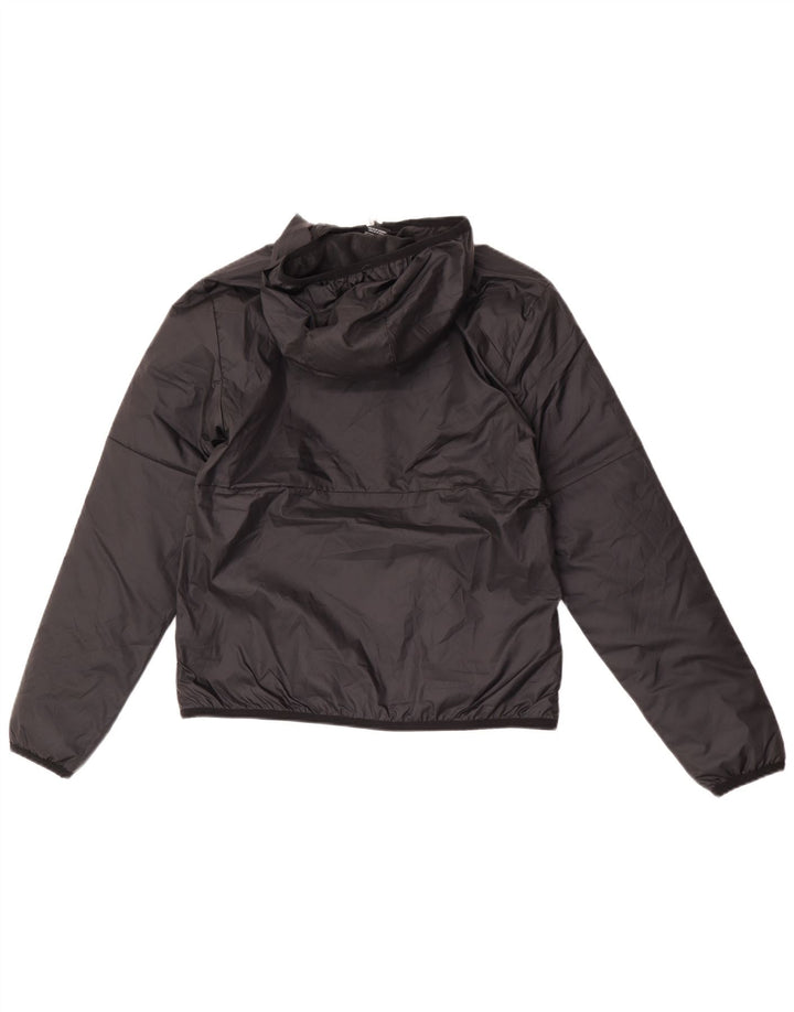 Jaqueta corta-vento masculina Nike Graphic com capuz Reino Unido 36 pequeno poliéster preto