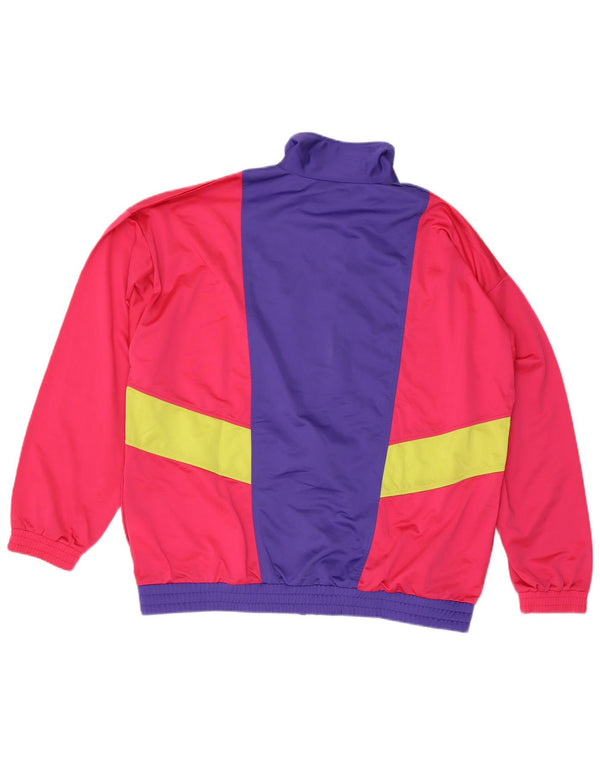Poliéster vermelho do revestimento 2XL Colourblock da parte superior do fato de treino dos homens do vintage