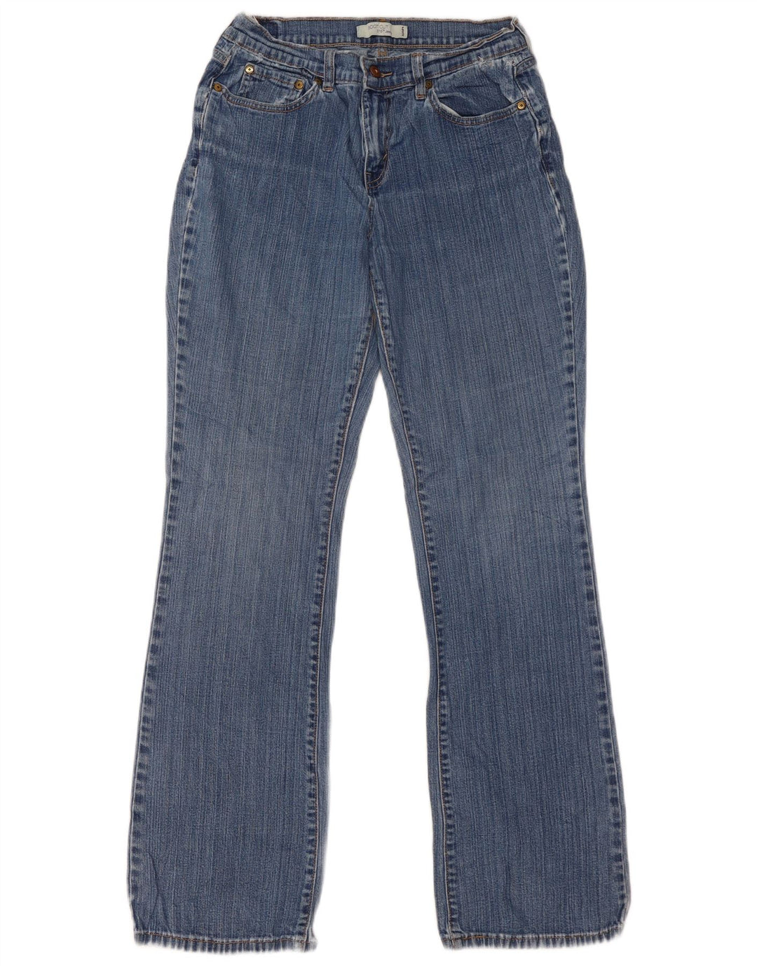 Calça jeans feminina Levi's 515 Bootcut US 8 médio W30 L34 azul algodão