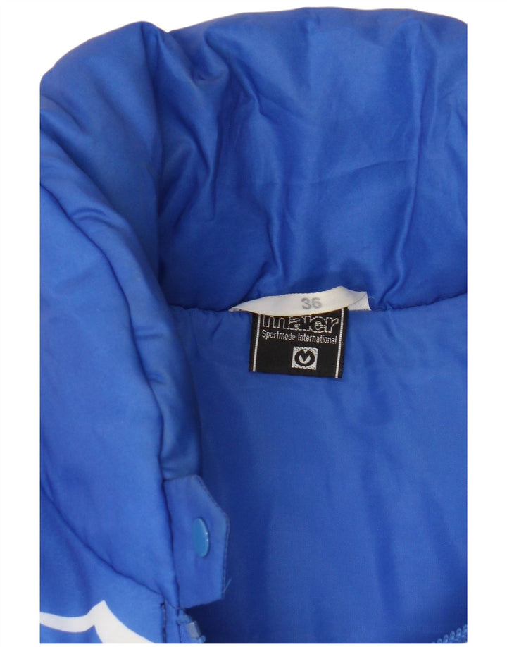 Jaqueta acolchoada feminina Maier EU 36 poliamida colorblock azul pequena