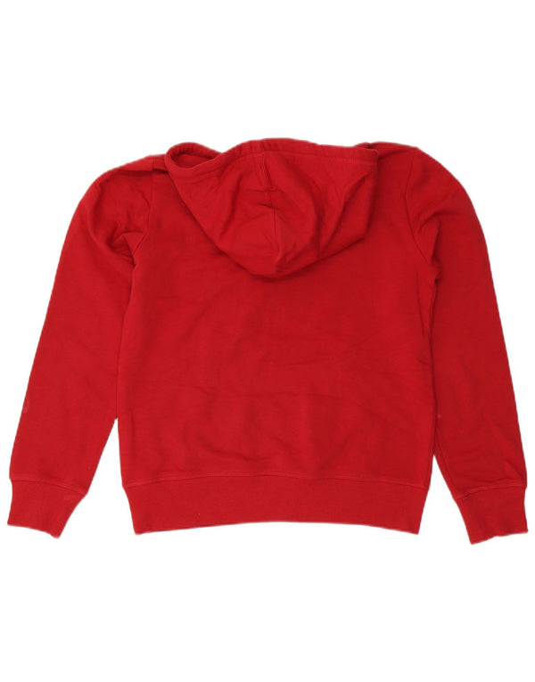 Jumper feminino com capuz gráfico Champion UK 14 algodão vermelho médio