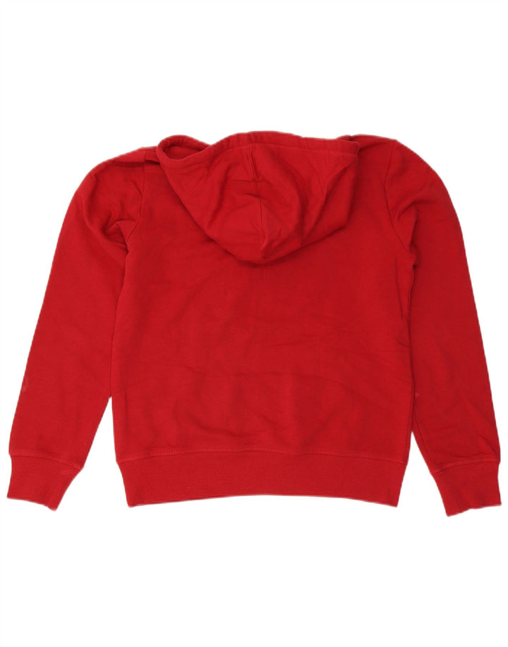 Jumper feminino com capuz gráfico Champion UK 14 algodão vermelho médio