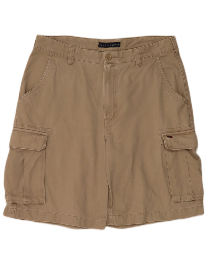 Shorts cargo masculino Tommy Hilfiger W33 algodão bege médio