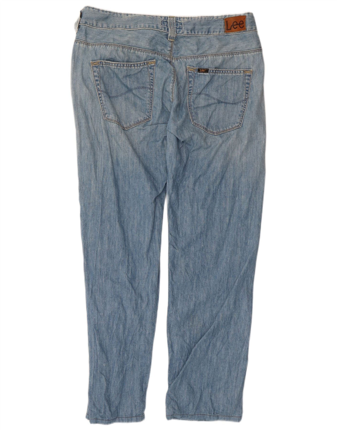 Lee Mens Avalon Straight Jeans W33 L33 Azul Algodão