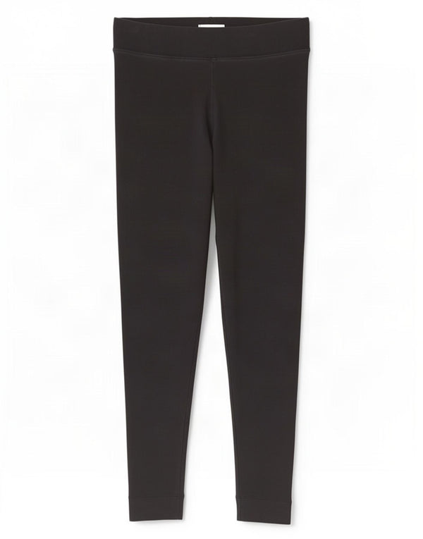 Marks & Spencer Womens Leggings UK 12 Medium Black Cotton
