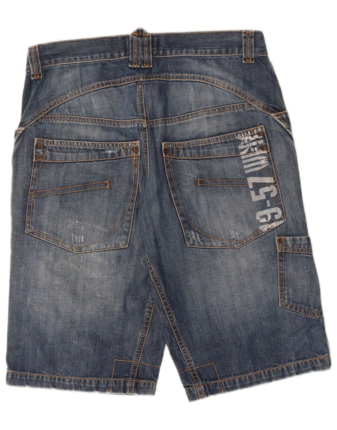Shorts jeans cargo masculino WPM IT 48 médio W29 algodão azul