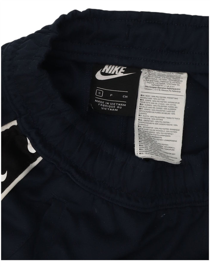 Nike Mens Graphic Calças de treino Joggers Pequeno Poliéster Azul Marinho