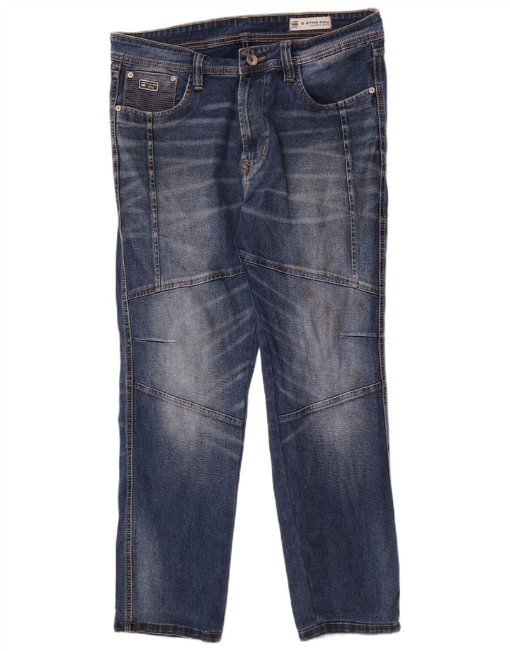 G-Star Masculino Bronson Slim Jeans W34 L29 Azul Algodão