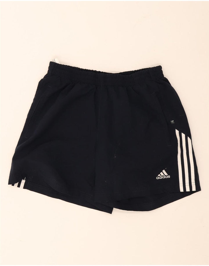 Shorts esportivos masculinos Adidas grandes poliéster azul marinho