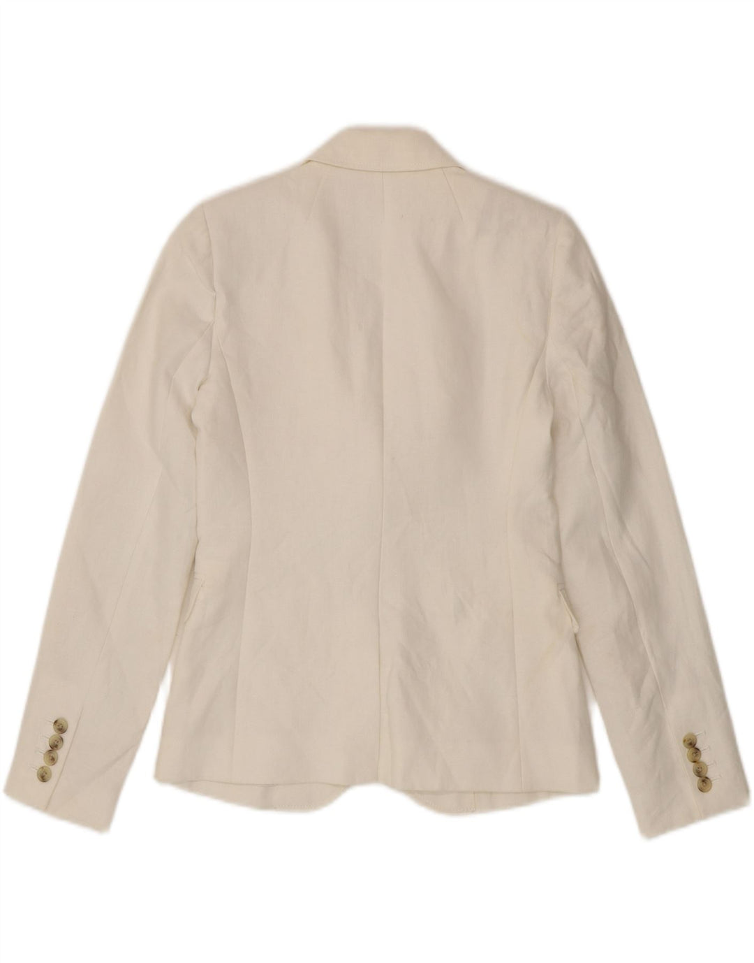 Jaqueta blazer feminina J. Crew com 2 botões US 00 2XS linho branco