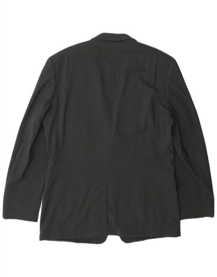 Jaqueta Blazer Masculina Hugo Boss com 2 Botões EU 52 XL Lã Cinza